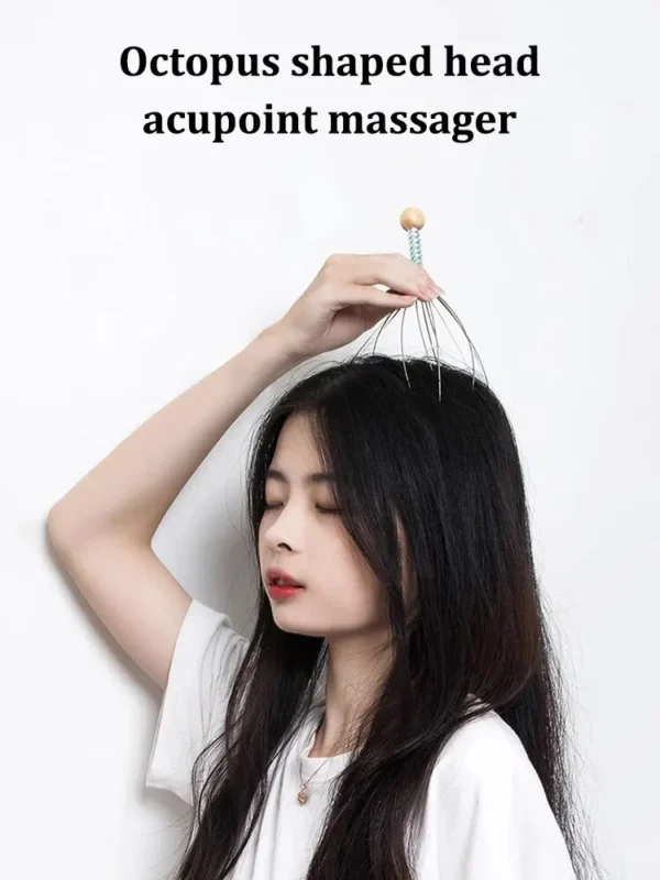 1PC Random Color Pet Massage Claw Head Massager Head Scratching Octopus Scalp Non Soul Extractor Divine Tool For Extracting - Image 8