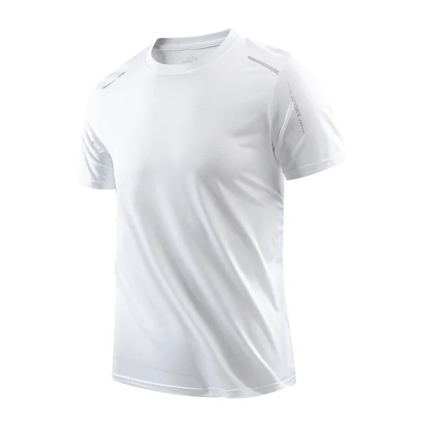 CHRLCK Men's Running Quick Drying T-shirts Breathable Hiking Fishing Tees Soft Elasticity Outdoor Sports Short Shirt Summer - Image 9