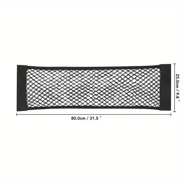 1pc Universal Car Storage Bag Double Mesh Trunk Storage Net, Car Built-in Storage Bag, Car Fire Extinguisher Fixed Net - Image 11