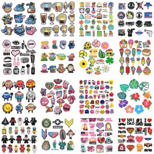 Hot Toys Icecream Interesting Monster Shoes Charm Decorations Cute Cartoon PVC Decorations Detachable Waterproof For Party Gifts
