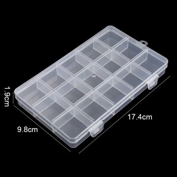 Transparent Storage Container Jewelry Box Clear Plastic Organizer Box Empty Earring Storage Organizer Display Case for Beads - Image 8