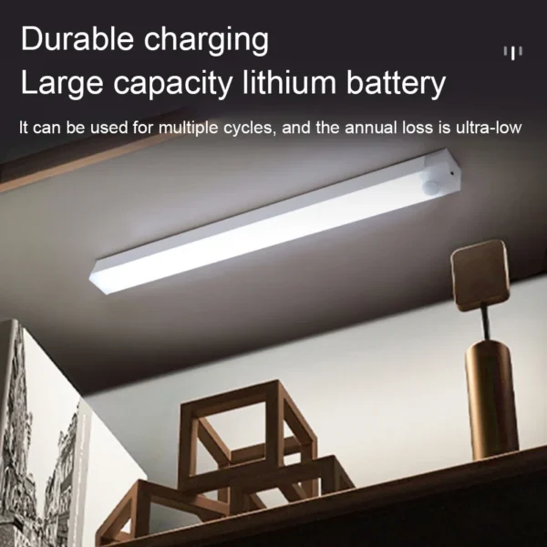 LED Motion Sensor Light Wireless LED Night Light Type C Rechargeable Light Cabinet Wardrobe Lamp Staircase Backlight For Kitchen - Image 14