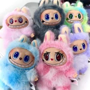 Labubu V3 Heartbeat Macaron Have A Seat Big Into Energy Series Pendant Doll Decor Keychain Collection