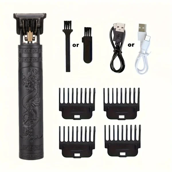 T9 LCD Electric Hairdresser Oil Shaving Head Electric Pusher Carving Electric Pusher Clipper Hair Precision Trimmer for Men Care - Image 26