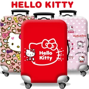 Hello Kitty Travel Suitcase Dust Cover Cute Women Luggage Protective Cover for 18-30 Inch Trolley Case Dust Cover Accessories