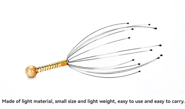 Octopus Head Massager Stainless Steel Engraved Head Relaxer Brain Massage Claw Scalp Scratcher Itch Reliever - Image 12