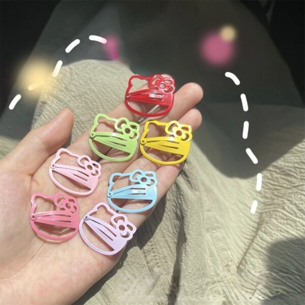 Hello Kitty Women Hairpin Kawaii Hair Clip Girl Hair Headdress Accessories Kids BB Clips Cute Matel Hairpins Hair Claws Gifts - Image 9