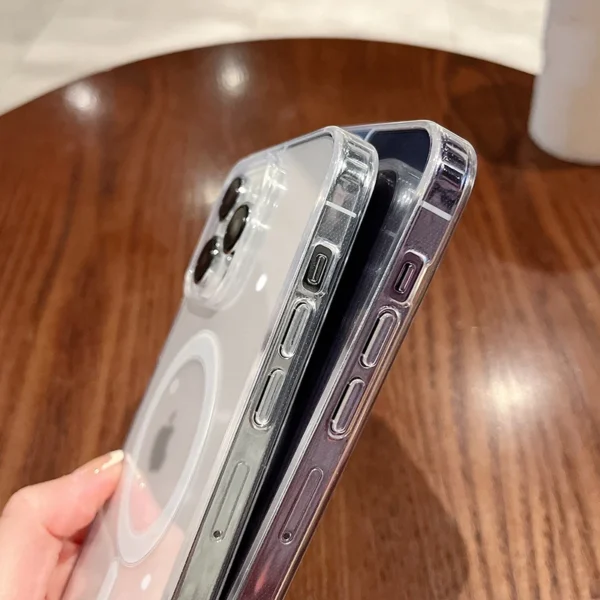 For Magesafe Magnetic Transparent Wireless Charge Case For iPhone 11 12 13 14 15 16 Pro Max Plus Mini X 7 8 Shockproof PC Cover - Image 11