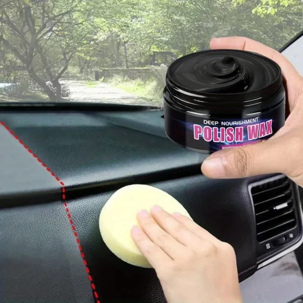 Universal Leather and Plastic Repair Polishing Wax - Automotive interior reconditioning cream for leather/plastic/rubber care - Image 2