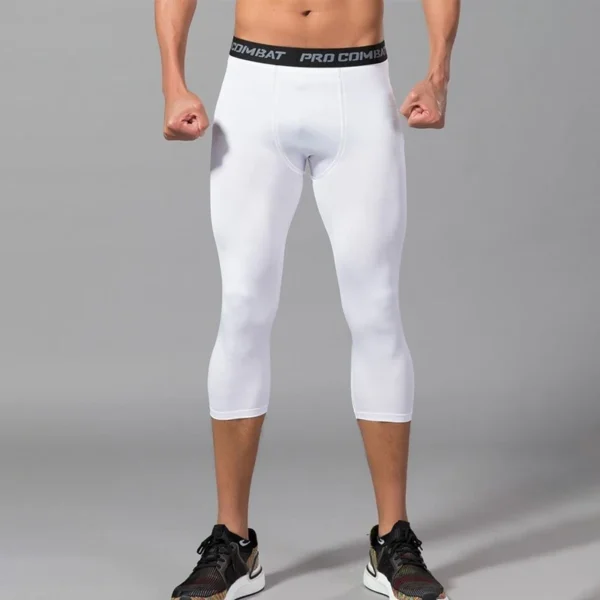 Mens Compression Pants Tights Cool Dry Leggings Sports Baselayer Running Tights Athletic Workout Active Shorts - Image 19