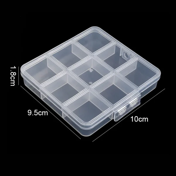 Transparent Storage Container Jewelry Box Clear Plastic Organizer Box Empty Earring Storage Organizer Display Case for Beads - Image 10