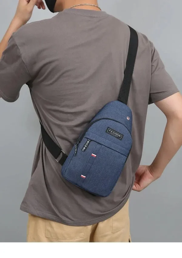 Chest Bag Men's One Shoulder Crossbody Bag Large Capacity Outdoor Sports And Leisure Fashion Small Shoulder Bag Large Capacit - Image 20