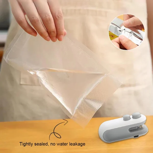 Mini Heat Bag Sealing Machine Package Sealer Bags Plastic Food Sealer Clip Bag Handheld Sealer Food Packaging Heat Sealer - Image 13