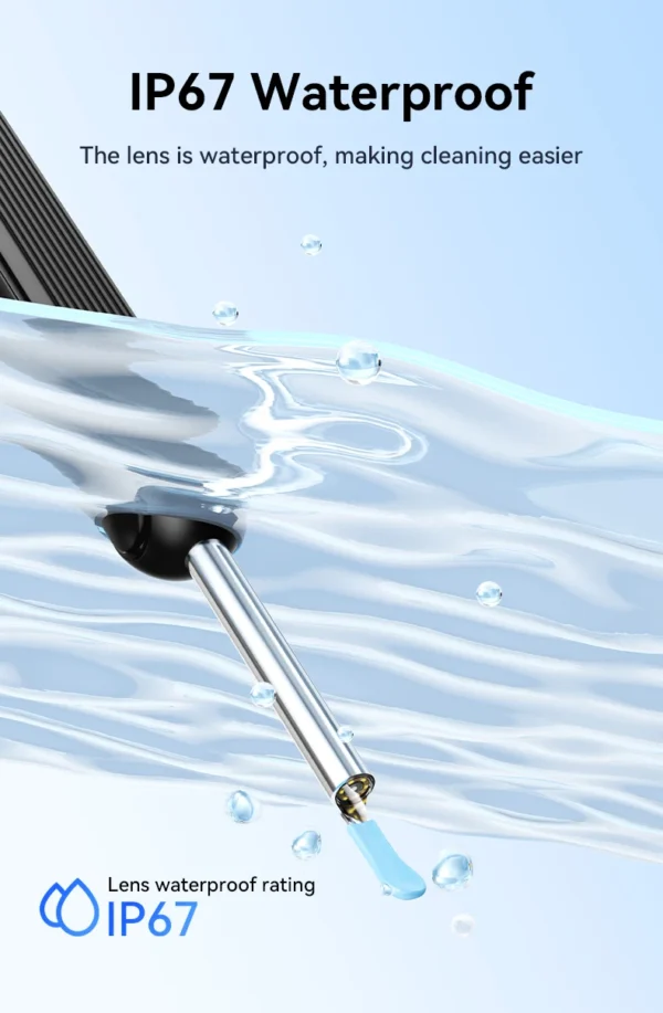 Visual Ear Wax Cleaner with Camera Safe Earwax Removal Endoscope with 5M Camera Luminous Otoscope Ear Cleaning Tools Ear Care - Image 17