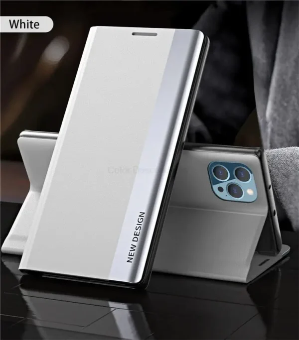 For Iphone 15 Pro Max Case Luxury Plating Leather Flip Cover For I Phone 15 Iphone15 ProMax 15Pro Plus Magnetic Stand Book Coque - Image 29