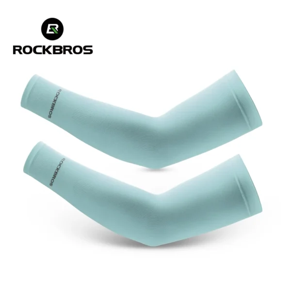 ROCKBROS Ice Silk Bicycle Sleeves Summer Breathable Cycling Arm Protection Outdoor Sun UV Protect Sports MTB Road Bike Sleeves - Image 11