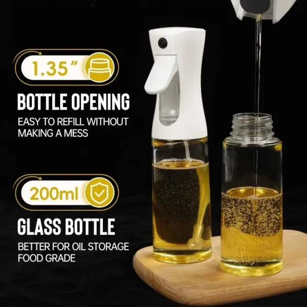 Oil Spray for Cooking - Olive Oil Dispenser Bottle Sprayer Mist-Reusable Food Grade Oil Vinegar,Spray Bottle Kitchen Accessories - Image 17