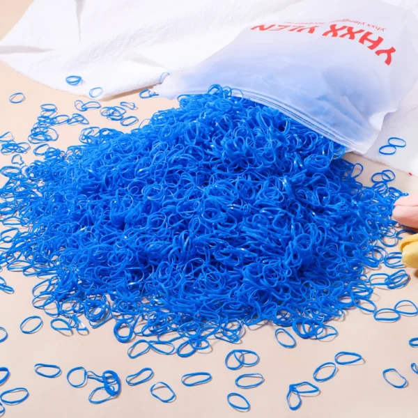 500/1000/2000pcs Girls Colourful Disposable Rubber Band Hair Ties Headband Children Ponytail Holder Bands Kids Hair Accessories - Image 12