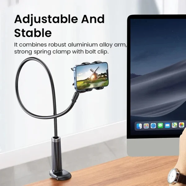 Universal Mobile Phone Stand Adjustable Lazy Stand Rotatable Bedside Stand Desktop Live Streaming Selfies Phone Accessories - Image 2