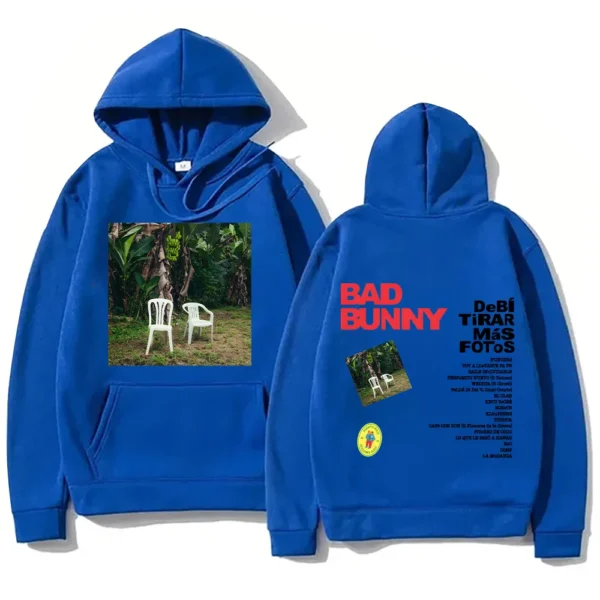 DTMF Debí Tirar Más Fotos Hoodies BAD BUNNY 2025 New Album Sweatshirt Harajuku High Street Pullover Fans Gift Fleece Streetwear - Image 12