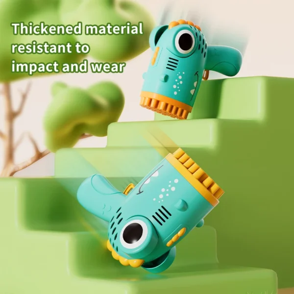 40 Holes Dinosaur Bubble Gun Handheld Fully Automatic Bubble Machine Without Battery And Bubble Water For Kids Gift - Image 5