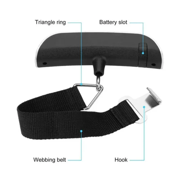 Luggage Scale 110lb 50kg Digital Handheld Portable Hanging Baggage Scale for Travel Suitcase Weight Scale - Image 11