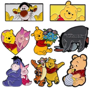 Cartoon Animals Brooches for Women Cute Donkey Enamel Pins Badges Lapel Pins Fashion Jewelry Clothing Accessories Friends Gift