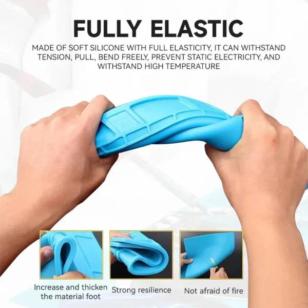 Soldering Station Mat Silicone Work Mat Heat Resistant 932°F Anti-Static Magnetic Mat for Electronic Phone Laptop Watch Repair - Image 5