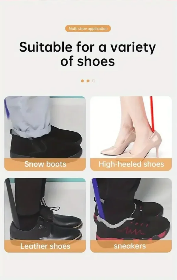 1pc Extra long flexible plastic shoe horns do not require bending durable shoe spoons for pregnant women wearing shoe assistants - Image 14
