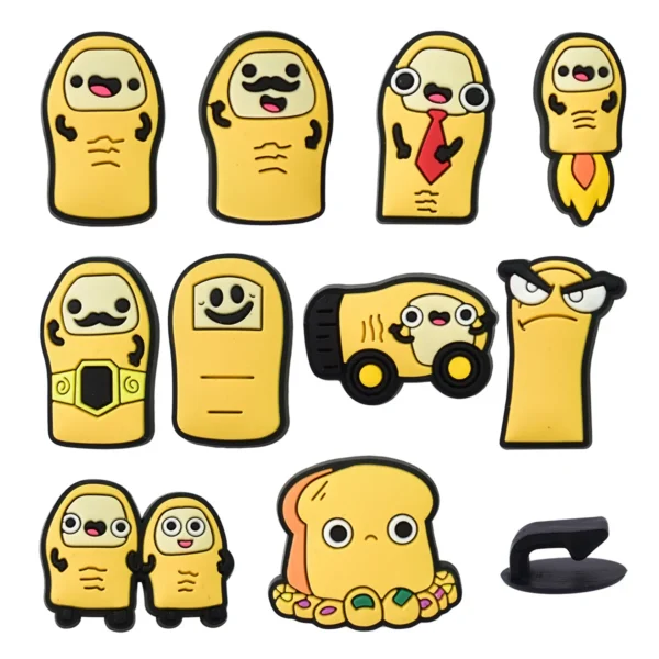 Hot Toys Icecream Interesting Monster Shoes Charm Decorations Cute Cartoon PVC Decorations Detachable Waterproof For Party Gifts - Image 12