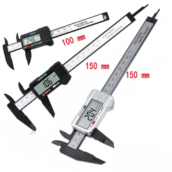 150mm 100mm 0.1mm Electronic Digital Caliper Vernier Caliper Measuring Tool Gauge Micrometer Measuring Tool Digital Ruler - Image 9