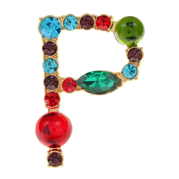 CINDY XIANG 26 Letters Rhinestone Alphabet Brooch Letter Pin Colorful Design Fashion Jewelry ABC Pin High Qulaity Winter Gift - Image 10