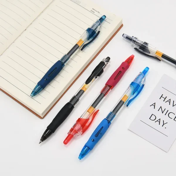 13/30pcs Retractable Gel Pens Set Black/Red/Blue Ink Ballpoint for Writing Refills Office Accessories School Supplies Stationery - Image 2