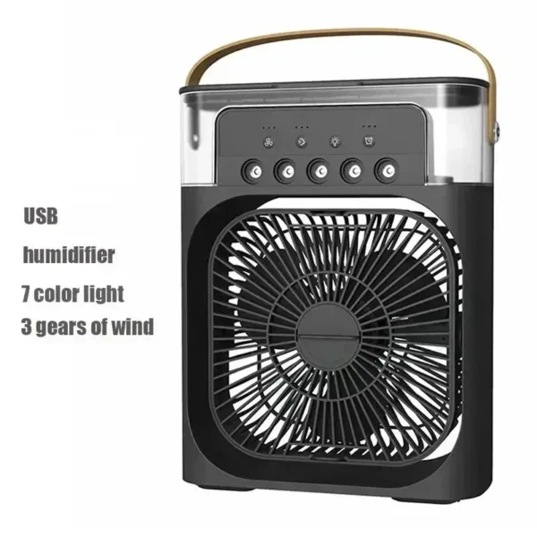 New 3 In 1 Fan AIr Conditioner Household Mini Air Cooler LED Night Light Portable Humidifier Air Adjustment Fan Office Home Fan - Image 8
