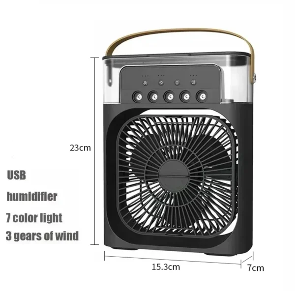 New 3 In 1 Fan AIr Conditioner Household Mini Air Cooler LED Night Light Portable Humidifier Air Adjustment Fan Office Home Fan - Image 19