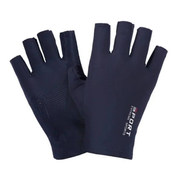 Ice Silk Halffinger Cycling Gloves for Men and Women Outdoor Sports Fitness Driving Fishing Highelastic Comfortable - Image 11