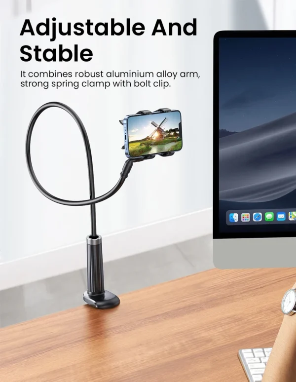 Universal Mobile Phone Stand Adjustable Lazy Stand Rotatable Bedside Stand Desktop Live Streaming Selfies Phone Accessories - Image 11