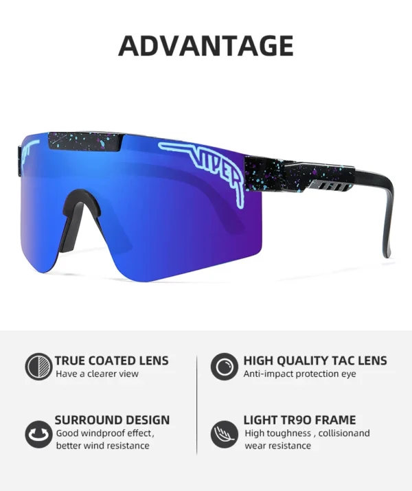 Pit Viper Cycling Glasses Outdoor Sunglasses MTB Men Women Sport Goggles UV400 Bike Bicycle Eyewear Without Box - Image 37