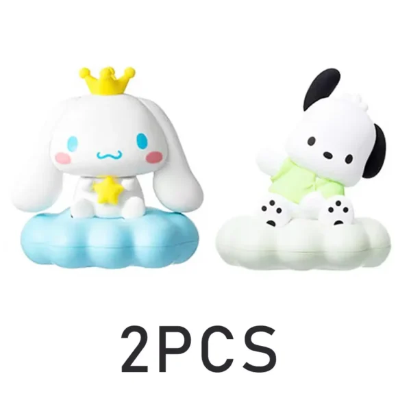 New Kawaii Sanrios Night Light Enamel Cloud Cartoon Kuromi Cinnamoroll Pochacco Small Table Light Illuminating Decoration - Image 11