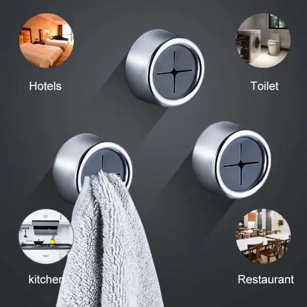 3PCS Non Punching Dishwashing Cloth Storage Clip Dishcloth Clip Kitchen Household Gloves Hook Towel Rack Hole Clip Wall Hanging - Image 3