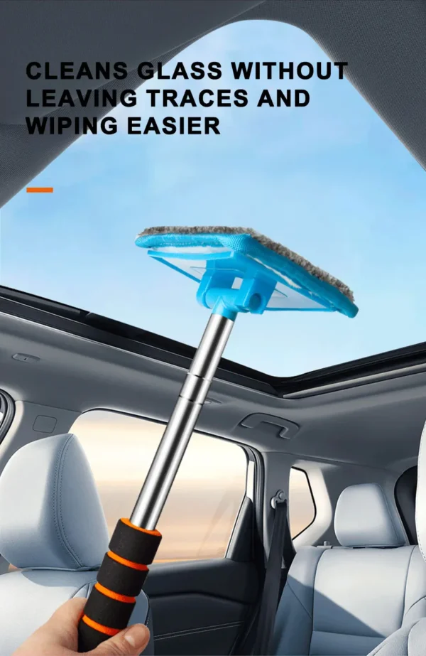 SEAMETAL Car Front Windshield Defogging Brush Telescopic Long handle Car Household Glass Clean Brushes Dust Remover Tool - Image 12