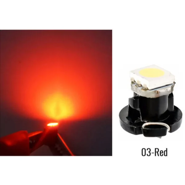 10x T3 LED 3528 SMD Car Cluster Gauges Dashboard White  Ice Blue Red Pink Green Instruments Panel Light Neo Wedge Bulbs - Image 10