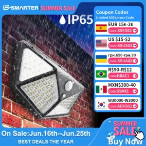 Multifunctional Solar Lamp Outdoor Garden Decoration Solar Led Light Waterproof Sunlight Powered Spotlight with Motion Sensor