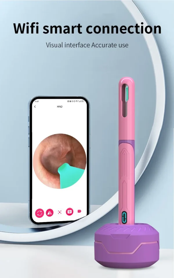Ear Cleaner with Camera Set HD Ear Sticks Otoscope USB C Charging Endoscope Wax Removal Tool Earpick Ear Cleaning Set NK3 Pro - Image 25
