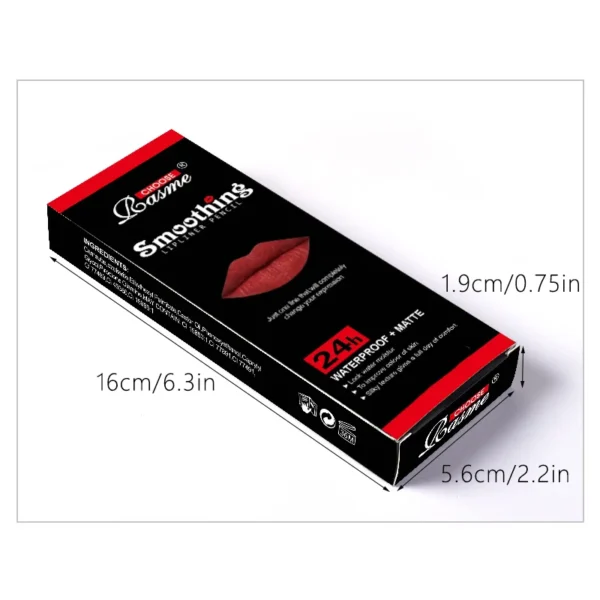 12 pcs Long-Lasting Lipstick Set with Professional Lip Liner Pencil and Matte Lip Gloss for Women Valentine's Day Gifts - Image 5