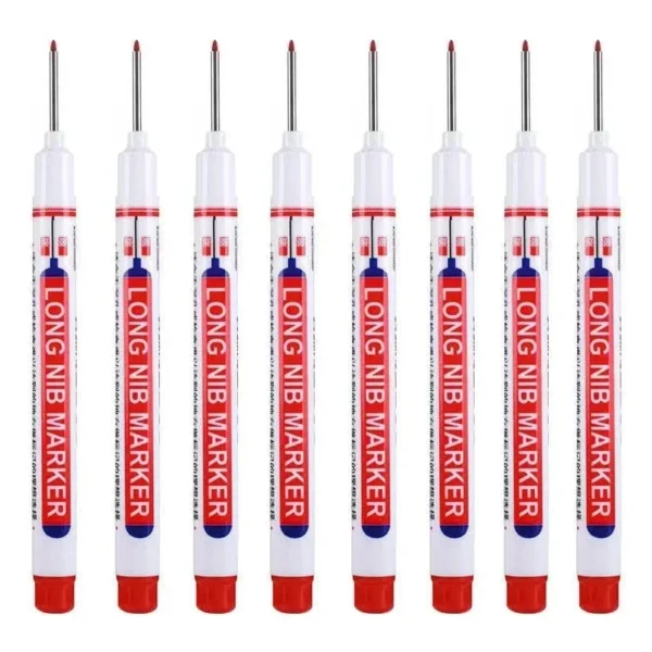 8Pcs/Set 20mm Deep Hole Long Nib Head Markers For Metal Perforating Pen Waterproof Bathroom Woodworking Decoration Multi-Purpose - Image 21