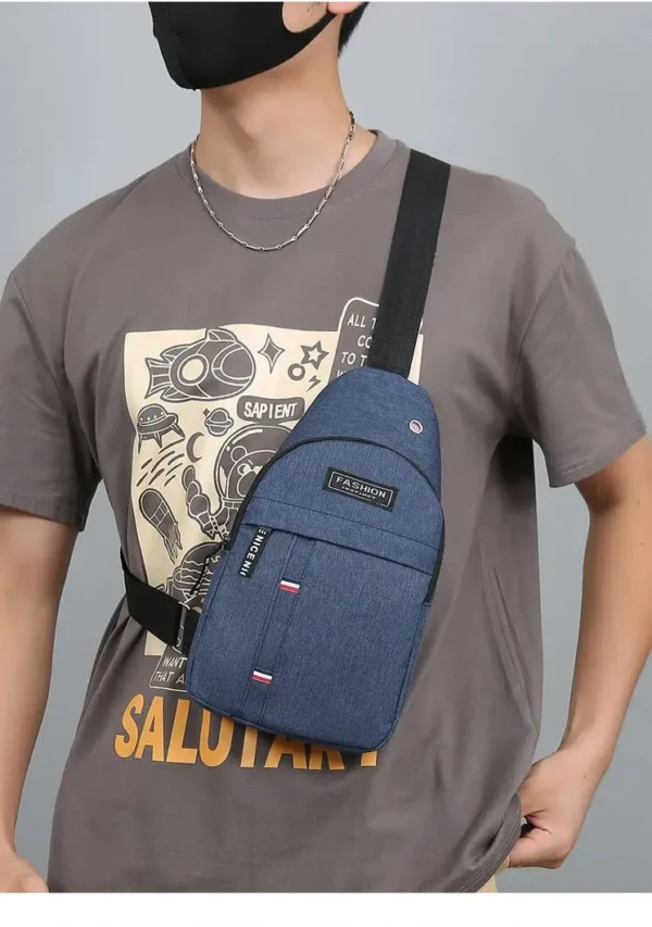Chest Bag Men's One Shoulder Crossbody Bag Large Capacity Outdoor Sports And Leisure Fashion Small Shoulder Bag Large Capacit - Image 19