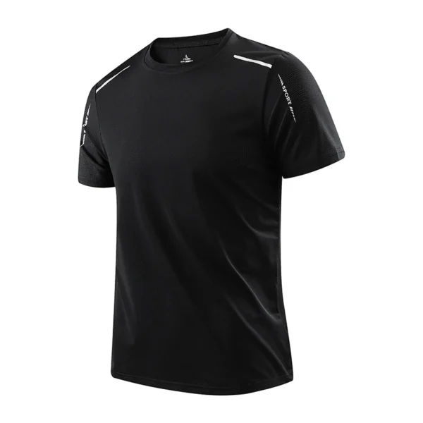 CHRLCK Men's Running Quick Drying T-shirts Breathable Hiking Fishing Tees Soft Elasticity Outdoor Sports Short Shirt Summer - Image 8