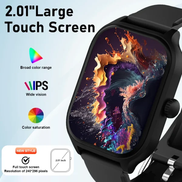 LAXASFIT H9 and H6 Smartwatch Dial to Answer Calls Calorie Tracking Heart Rate Blood Oxygen Monitoring Bluetooth Smart Watch - Image 2