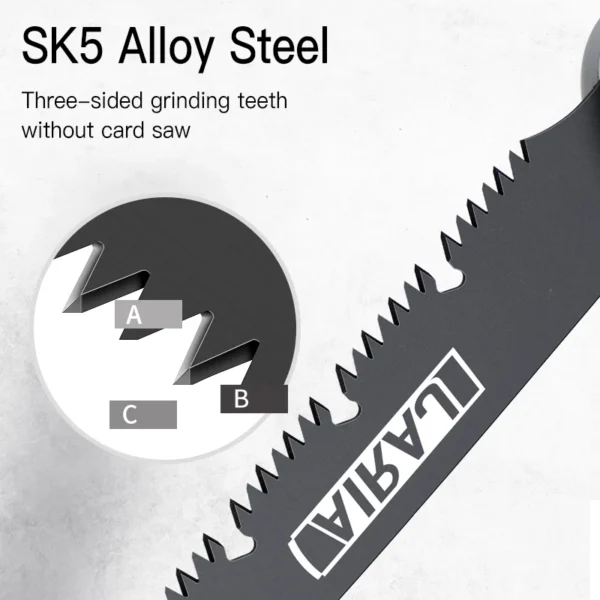 AIRAJ Folding Saw Woodworking Folding hacksaw Multifunction Cutting Wood Sharp Camping Garden Prunch Saw Tree Chopper Knife Hand - Image 5